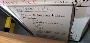 lot 74 image: Large Chalkboard and 2 Dry Erase Boards
