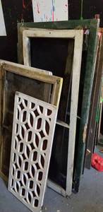 lot 205 image: Antique Screen Windows