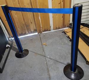 lot 261 image: (2) Retractable Crowd Dividers, Escort Brand