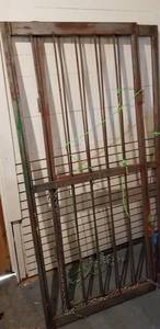 lot 260 image: (2) Heavy Duty Jail Bar Doors