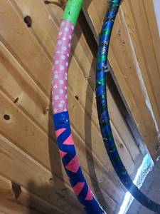lot 243 image: (2) Large Hula Hoops