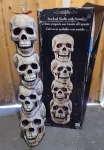 lot 244 image: Stack Skull Decoration