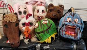 lot 252 image: Large Collection of Mascot Heads