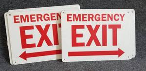 lot 249 image: (15) Photoluminescent Exit Sign