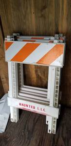 lot 292 image: (3) Tripod Parking Signs