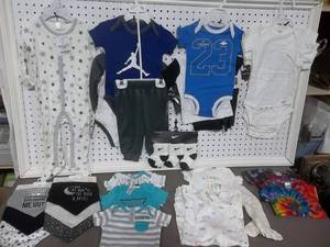 NEW Size 6-9 Mo. Baby Onesies, 3 Piece Sets & Bibs