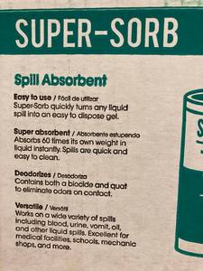 lot 41 image: Super-Sorb Spill Absorbent