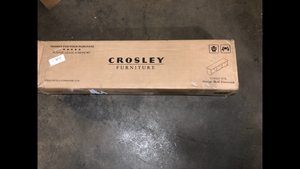 CROSLEY FURNITURE Seaside Distressed White Decorative Cubby Wall Shelf - Good Condition - Review all pictures