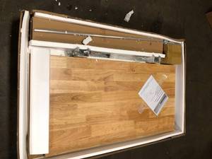 Husky 46 in. Adjustable Height Work Table in White - Good Condition - Review all pictures