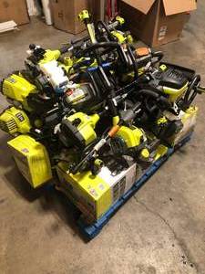 Mix lot of assorted Ryobi Outdoor Tools Various models and conditions - Customer Returns - Review all pictures