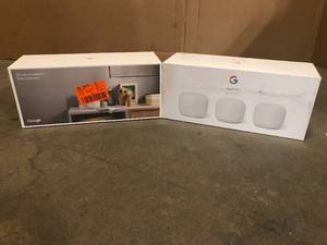 Lot of 2 Google Nest Wifi - Mesh Router AC2200 and 2 Points with Google Assistant - 3 Pack - Good Condition - Review all pictures