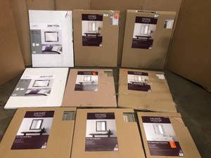 Mixed Lot of Assorted Home Decorators Mirrors - Various Models and Conditions - Review all pictures