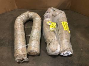 Lot of 2 Home Decorators Collection Bayonna Natural Tan 8 ft. x 10 ft. Solid Area Rug - Good Condition - Review all pictures