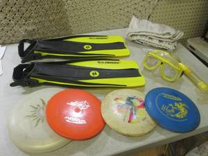 (D-3T) US Divers Swimming Fins Gogg...