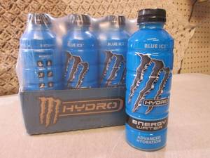 (C-2) 12-Pack Monster Hydro Blue Ic...