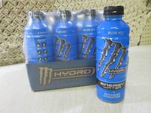 (C-2) 12-Pack Monster Hydro Blue Ic...