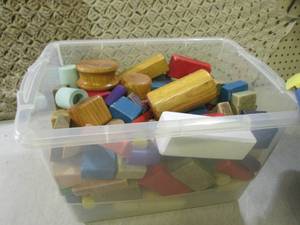 (CSB) Assorted Wood Building Blocks...