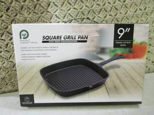 (F-0) Cast Iron 9 Square Grill Pan...