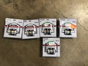 Lot of Five Universal Hardware Door Locks - New - Review all pictures