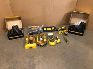 Mixed Lot of Dewalt Tools and Boots, Hardware, Small Tools - Various Conditions - Review all pictures
