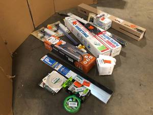 Mixed Lot of Assorted Remodeling Tools and Hardware - Customer Returns - Review all pictures