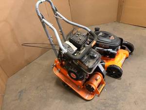 Mixed Lot of Lawn mower and Compaction Force Plate Compactor -various conditions Review all pictures