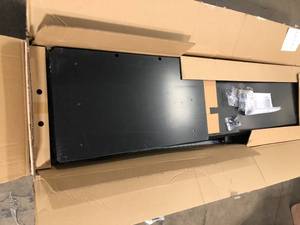 Husky Ready-to-Assemble 24-Gauge Steel Freestanding Garage Cabinet in Black (30 in. W x 72 in. H x 18 in. D) - Good Condition - Review all pictures