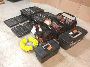 Mix Lot of Mechanic Tools and 2 Husky Bags, 2 Storage Boxes (HUSKY) review all pictures