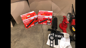 Mix Lot of Homelite Blowers and Toro Electric Blower & Mower - Not checked - Review all pictures