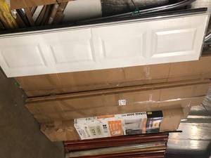 Lot of assorted Garage Doors  - ALL missing parts or have damaged pieces  - Review all pictures