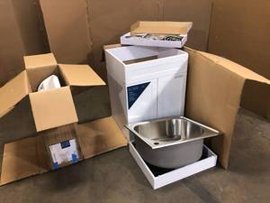 Mixed Lot of Bathroom Sink and Cabinets - Various Models and Conditions - Review all pictures