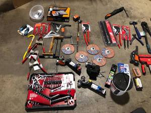 Mixed Lot of Hand Held Tools and Other Hardware - Various models and conditions - Review all pictures