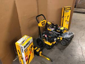 Mixed Lot of Dewalt Tools - Trimmers and Pressure Washers Various Models and Conditions - Customer Returns - Review all pictures