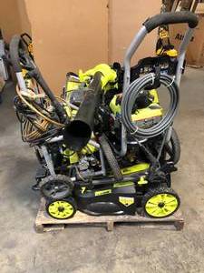 Mixed Lot of Ryobi Tools - Pressure Washer and Lawn Mowers -Various Models and Conditions - Customer Returns - Review all pictures