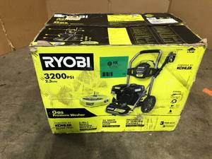 RYOBI 3200 PSI 2.3 GPM Cold Water 196cc Kohler Gas Pressure Washer and 15 in. Surface Cleaner - Good Condition - Review all pictures