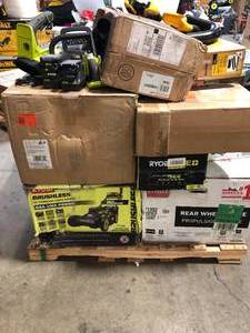 Mixed Lot of Ryobi and Toro Lawn Mowers Various Models and Conditions - Customer Returns - Review all pictures
