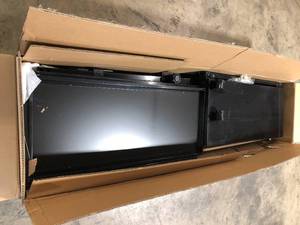 Husky Ready-to-Assemble 24-Gauge Steel Freestanding Garage Cabinet in Black (36 in. W x 72 in. H x 18 in. D) - Missing Hardware - Review all pictures - Used