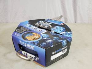 New Blue Diamond Saute Pan with Lid and Helper Handle