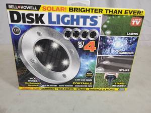 New Bell Howell Solar Disk Lights