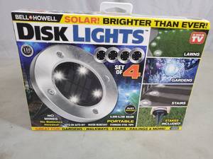 New Bell Howell Solar Disk Lights