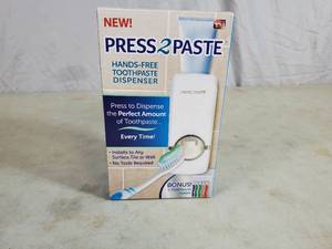 New Press 2 Paste Hands Free Toothpaste Dispenser