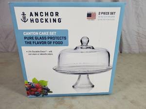 New Anchor Hocking Canton Cake Set