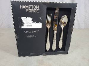 New Hampton Forge Argent 45 Piece Silverware Set