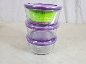 New Kitchen Classics 6 Piece Glass Food Storage Set
