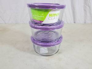 New Kitchen Classics 6 Piece Glass Food Storage Set