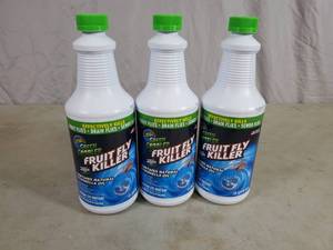 3 New Bottles of Green Gobbler Fruit Fly Killer