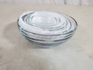 New 6 Piece Nesting Anchor Hocking Mini Glass Bowl Set