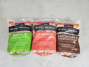 3 New Bags of Flavored Smoking Chips
