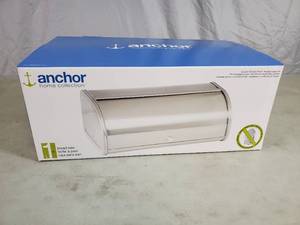 New Anchor Brushed Stainless Steel Breadbox