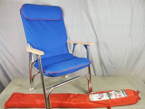 New 8 ft Sports Umbrella and Lawn Chair